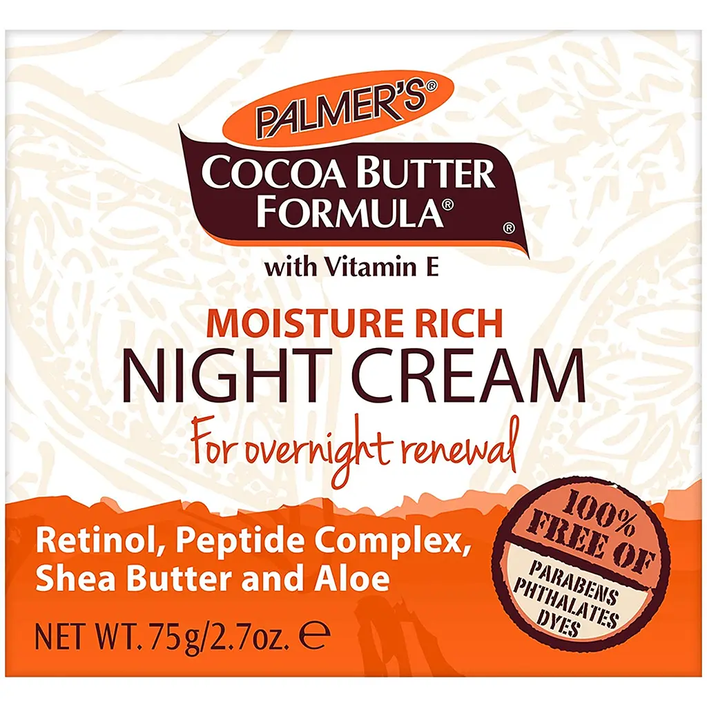 Нічний крем для обличчя Palmer's Cocoa Butter Formula, живильний, 75 мл (4545-6) - фото 2