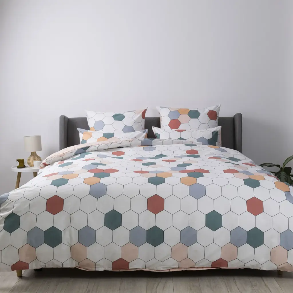 Комплект постільної білизни ТЕП Happy Sleep Барвисті соти двоспальний 50x70 - фото 2