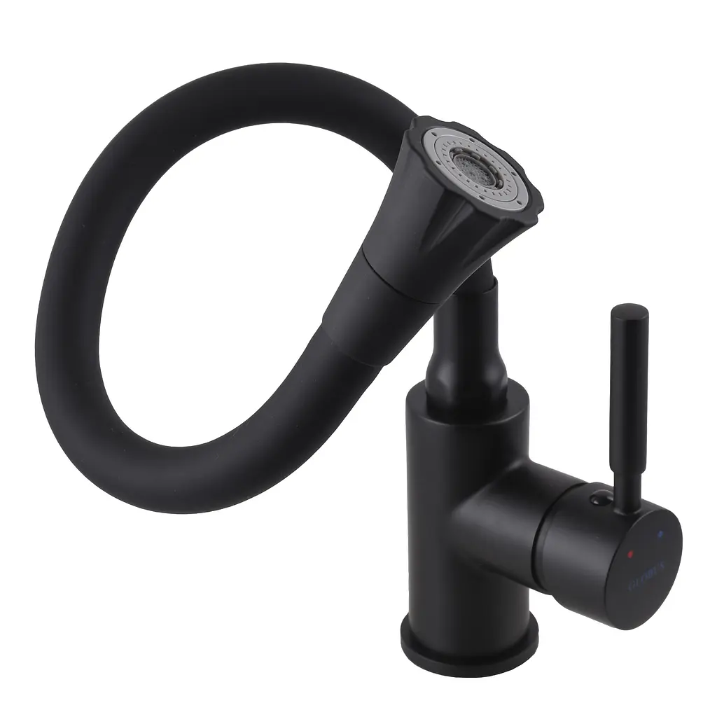 Змішувач для кухні Globus Lux Lazer GLLR-0203SA-BB-B01 Чорний матовий - фото 6