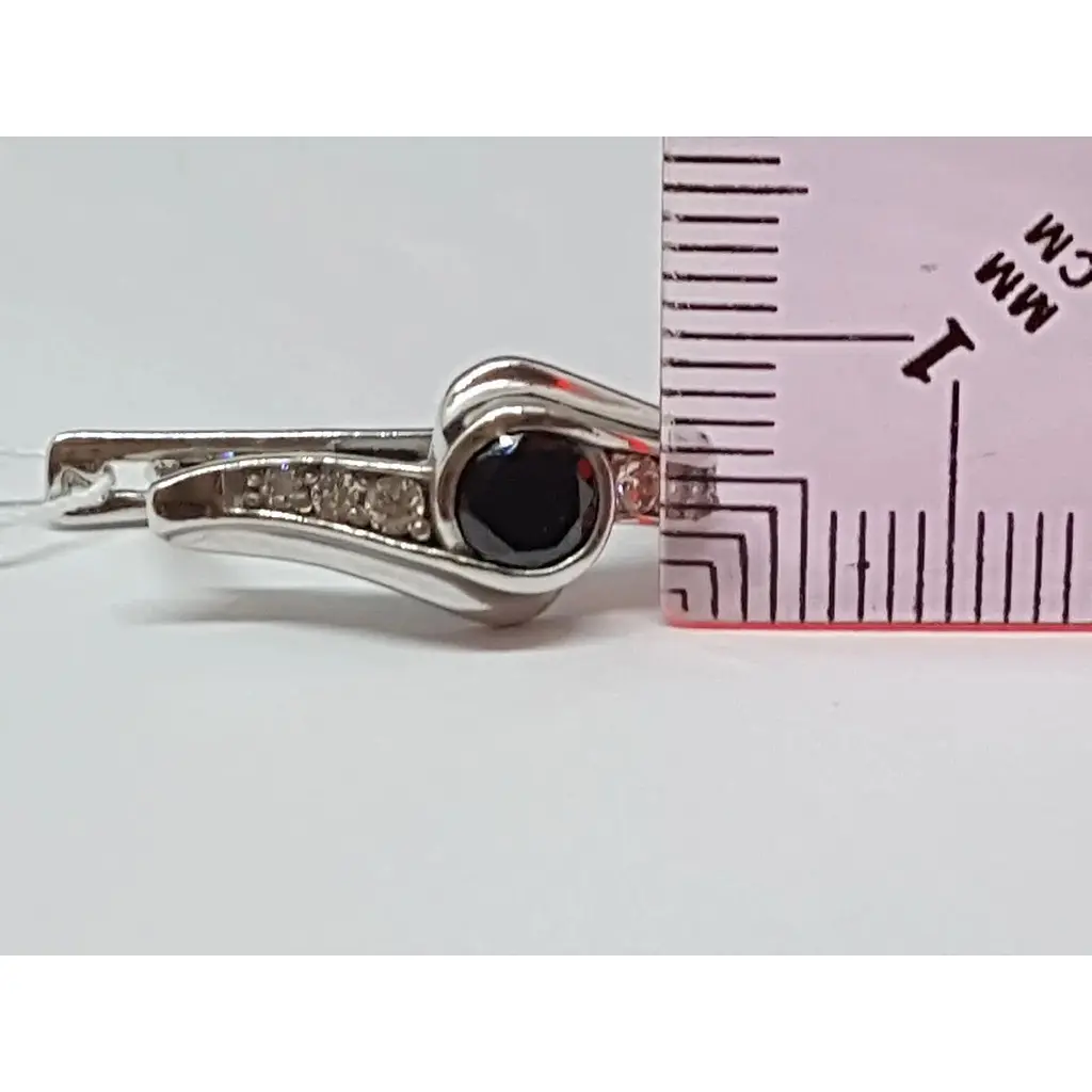 Срібні сережки Агні Діза з фіанітами. 2919Р - фото 6