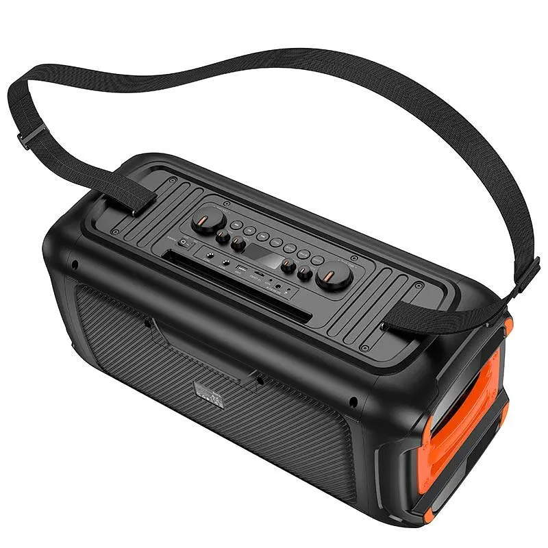 Портативна акустика Hoco HA9 Kayman dual-mic outdoor BT5.4 40W караоке з 2 мікрофонами бездротова - фото 3