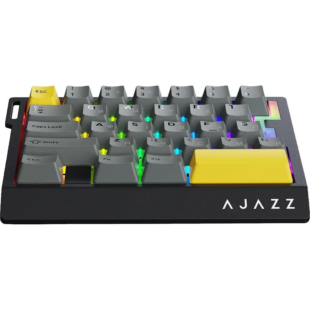 Клавіатура Ajazz AK029 Ice Island Magnetic Switch USB UA Black/Yellow (AK029-I-BY) - фото 2