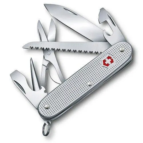 Ніж Victorinox Farmer X 93мм,10функ,ріфл.срібл
