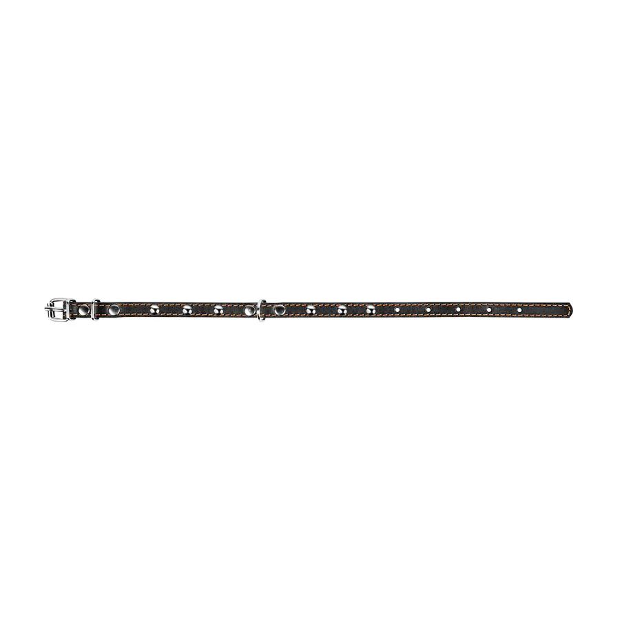 Ошейник Collar одинарный с украшением, 27-35х1,4 см, черный - фото 3