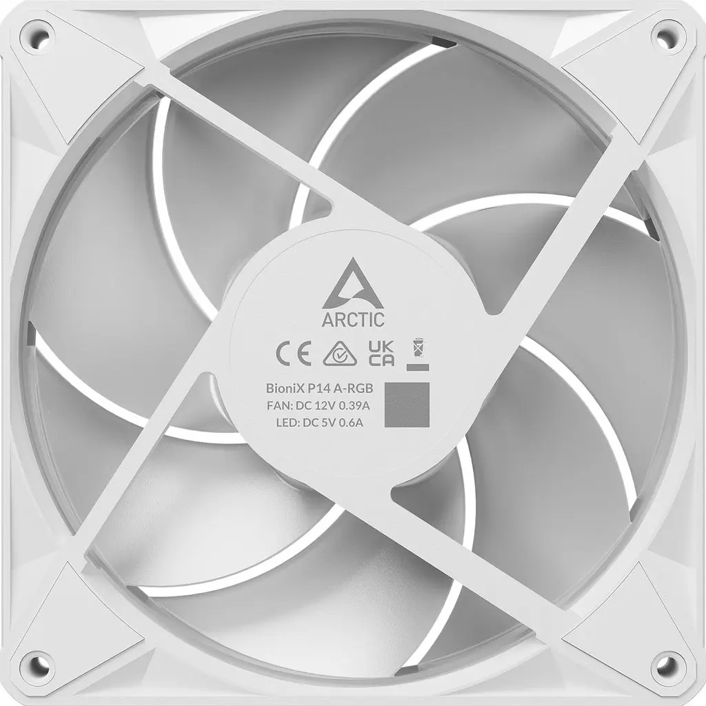 Корпусний вентилятор Arctic BioniX P14 A-RGB White (ACFAN00340A) [175997] - фото 6