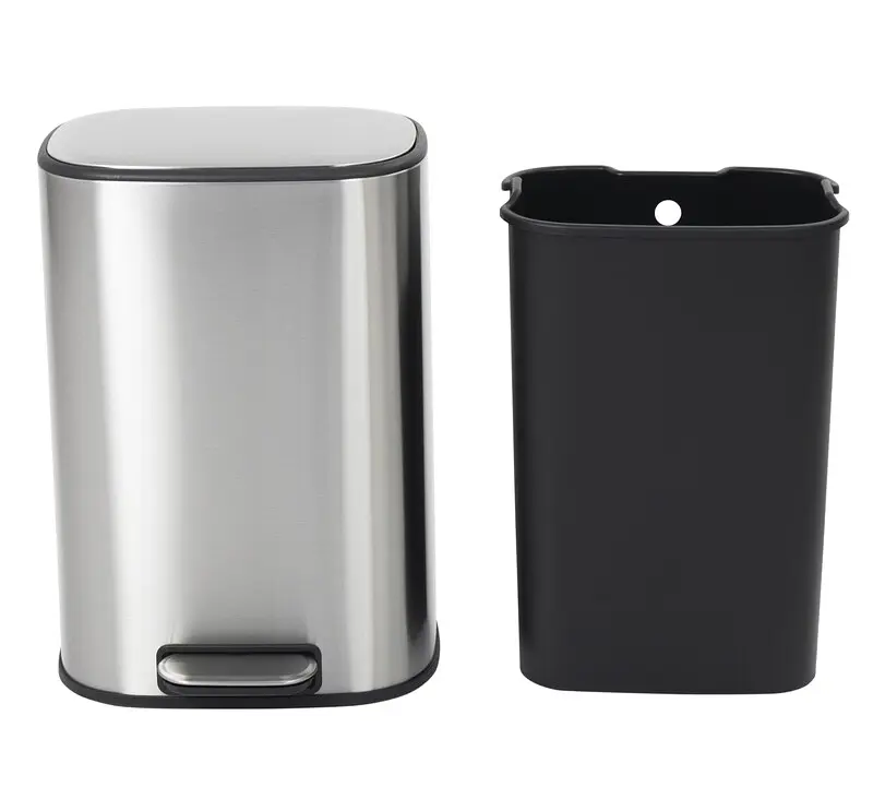 Відро для сміття Mixxus Premium Diverse-TC0105 SS Color 5л з плавним закриттям овальне нержавіюча сталь MI7078, Нержавіюча сталь - фото 4