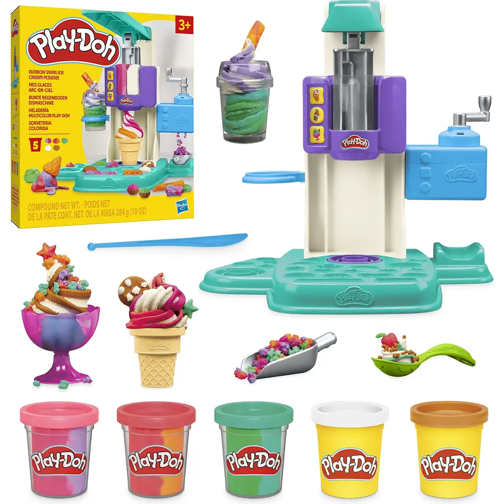 Набір для творчості з пластиліном Hasbro  Play-Doh Rainbow Swirl (G0028) - фото 2