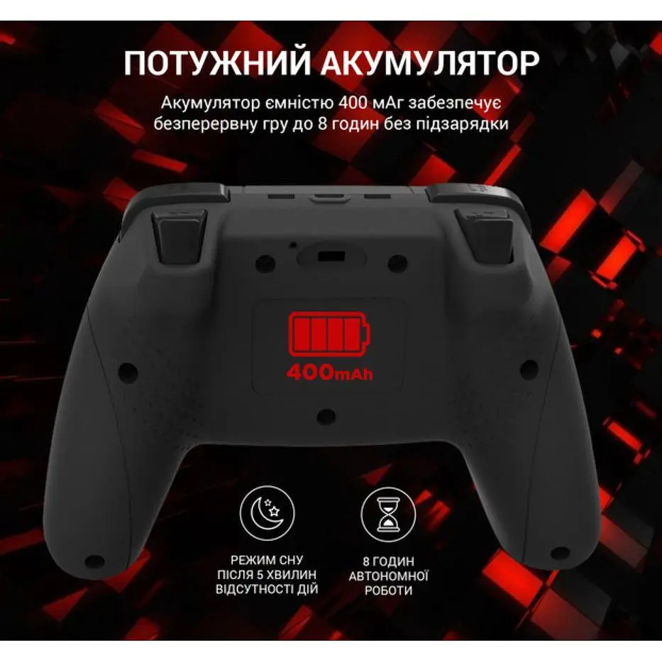 Геймпад джойстик GamePro GP-600 Black 2.4G Wireless PC/PS3/Android - фото 8