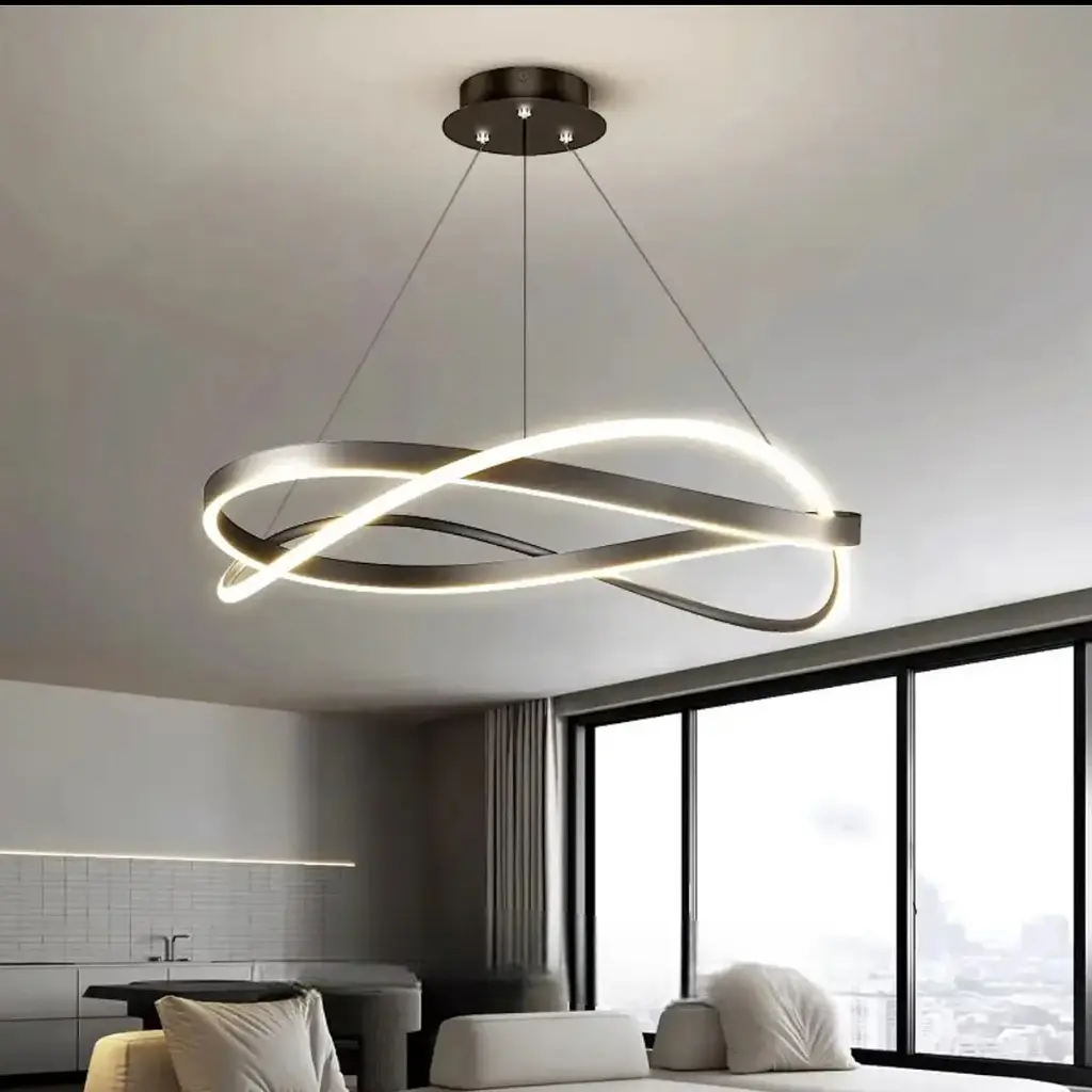 Стильна підвісна LED-люстра Art 2463/800 BK - фото 4