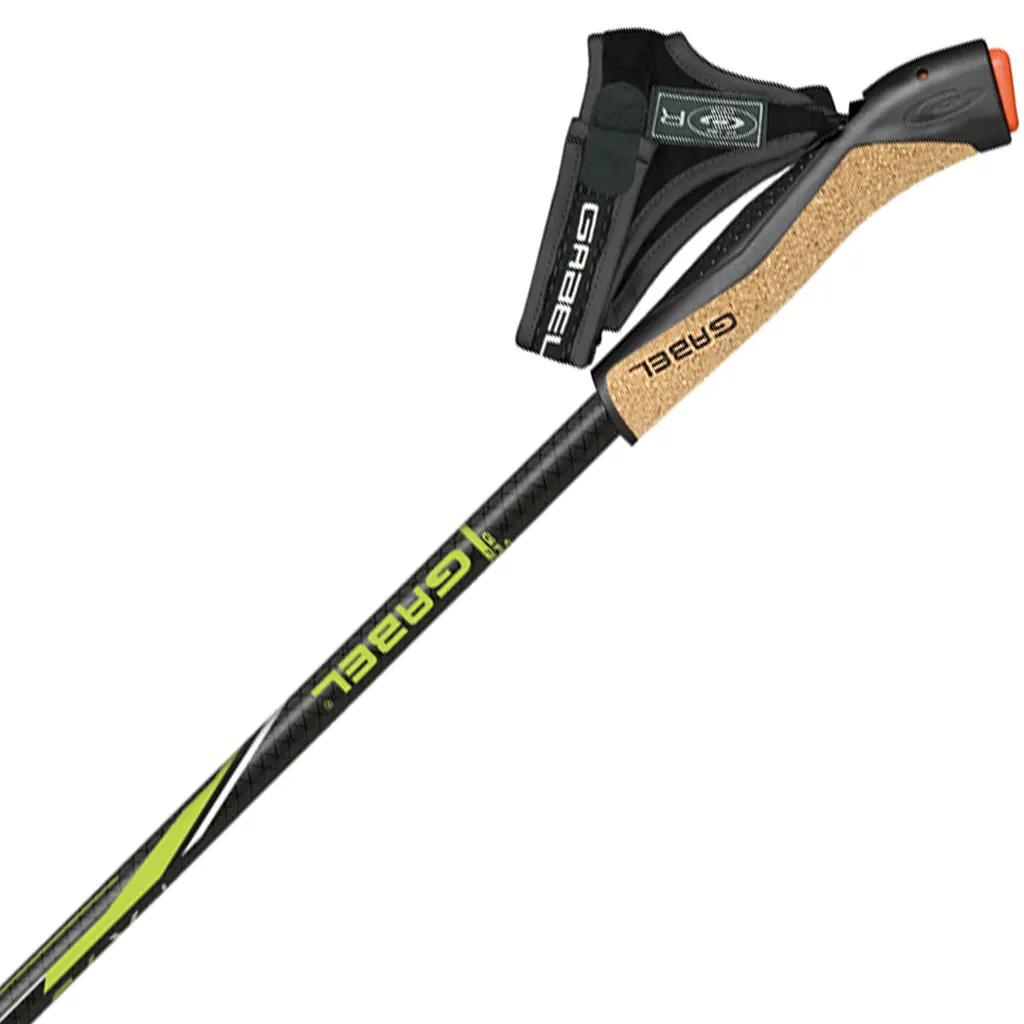 Палиці для скандинавської ходьби Gabel FX-75 Snake Carbon 125 Dual Spike Чорний - фото 3