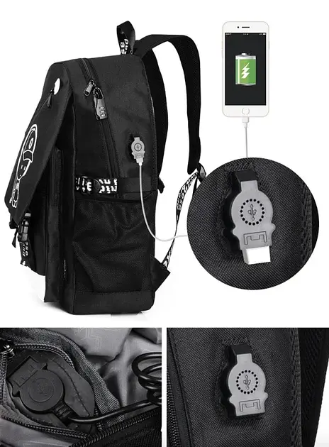 Рюкзак з USB-виходом для дітей Music - фото 5