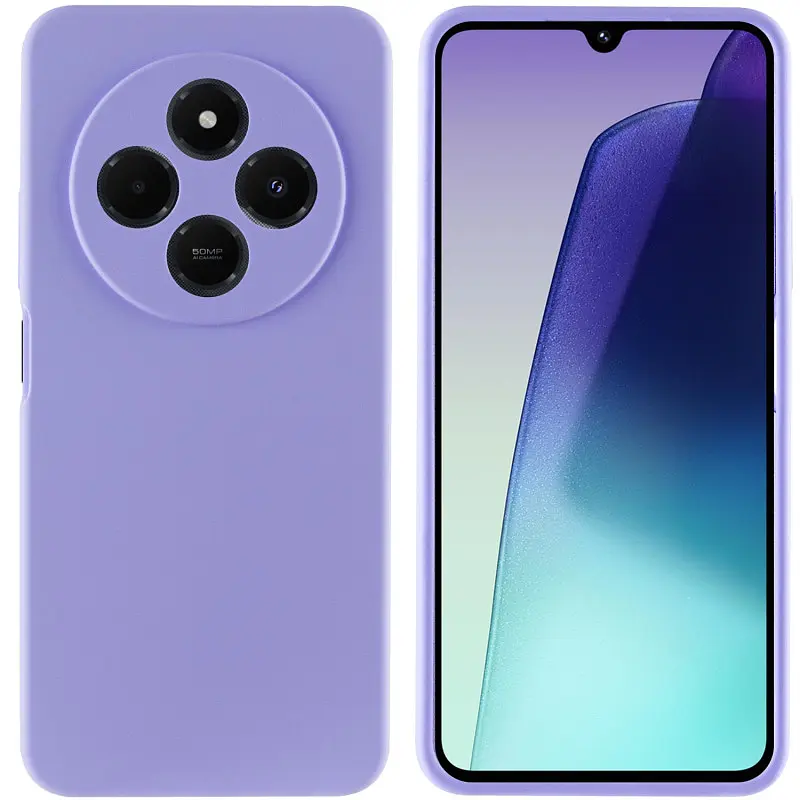 Чехол Silicone Cover Lakshmi Full Camera (AAA) для Xiaomi Redmi 14C / Poco C75 Сиреневый / Dasheen - фото 2