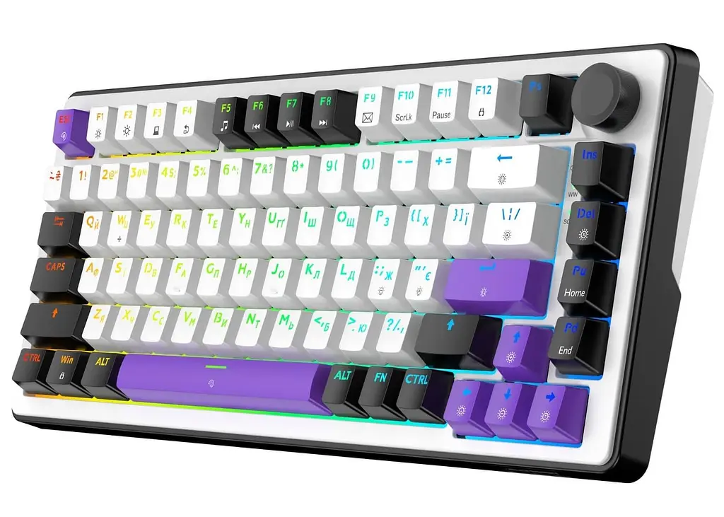 Клавиатура HATOR Hellyberry HK75 White-Violet (HK75) - фото 3