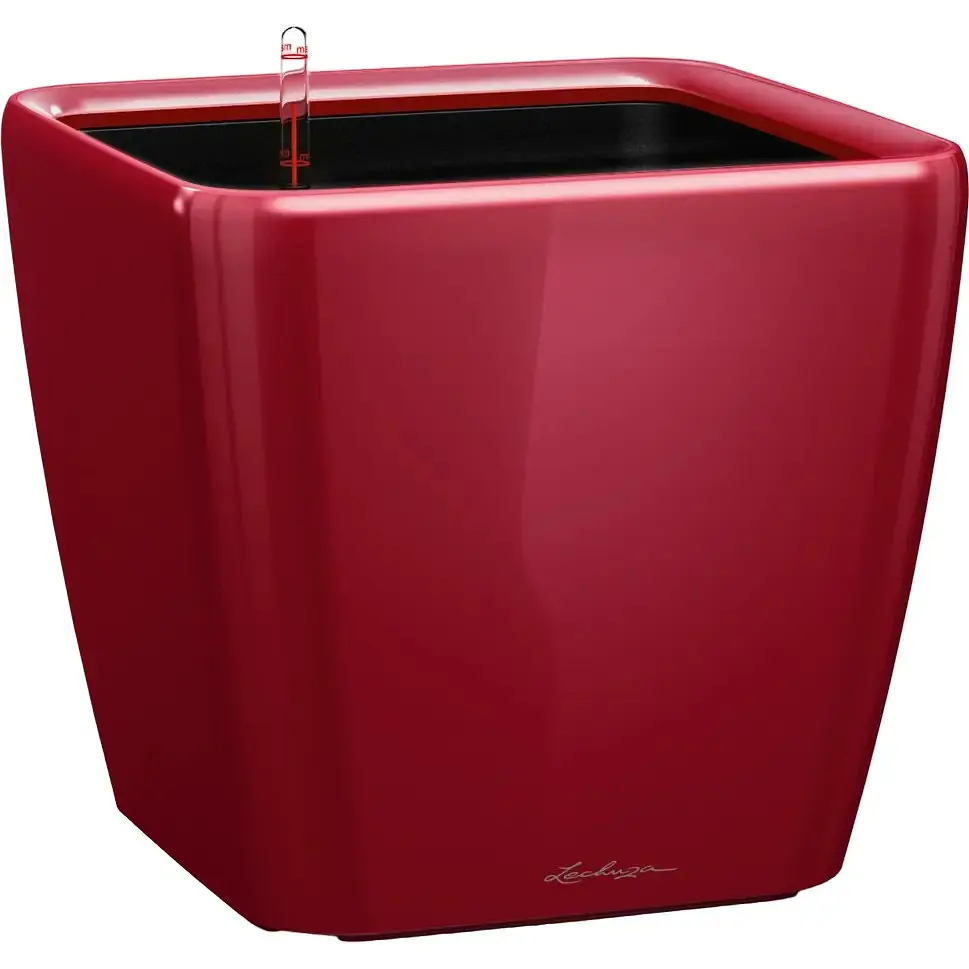 Вазон Lechuza Quadro Premium LS 21 червоний (16127)