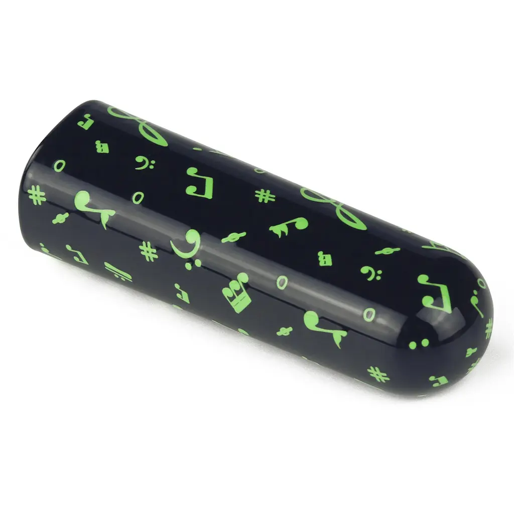 Вібратор для клітора Lovetoy Music Massager Glow In The Dark 8.5 см чорний - фото 3
