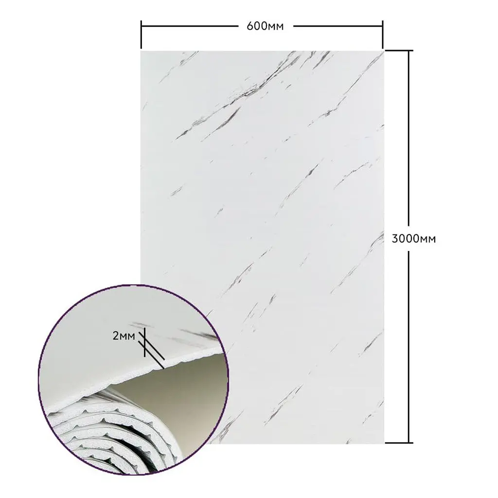 Самоклеюча стінова PET плитка Sticker Wall в рулоні 600х3000х2мм SW-00001698 - фото 3