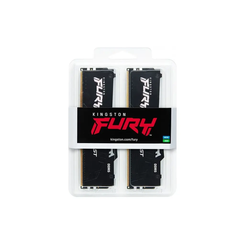 Модуль пам'яті для комп'ютера DDR5 32GB (2x16GB) 5200 MHz Beast RGB XMP Kingston Fury (ex.HyperX) (KF552C40BBAK2-32) - фото 10