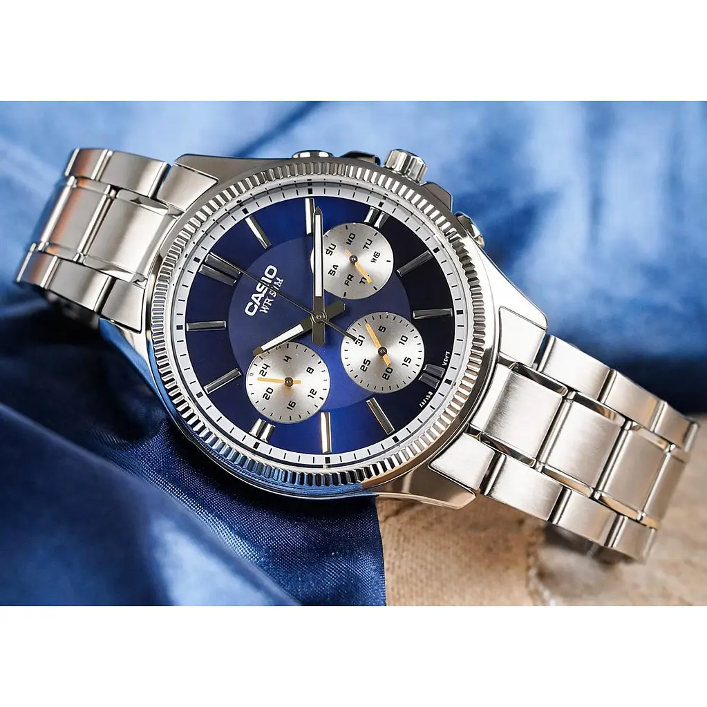 Чоловічий годинник Casio MTP-1375D-2A1 Сріблястий ( AT1141-0256 ) - фото 3