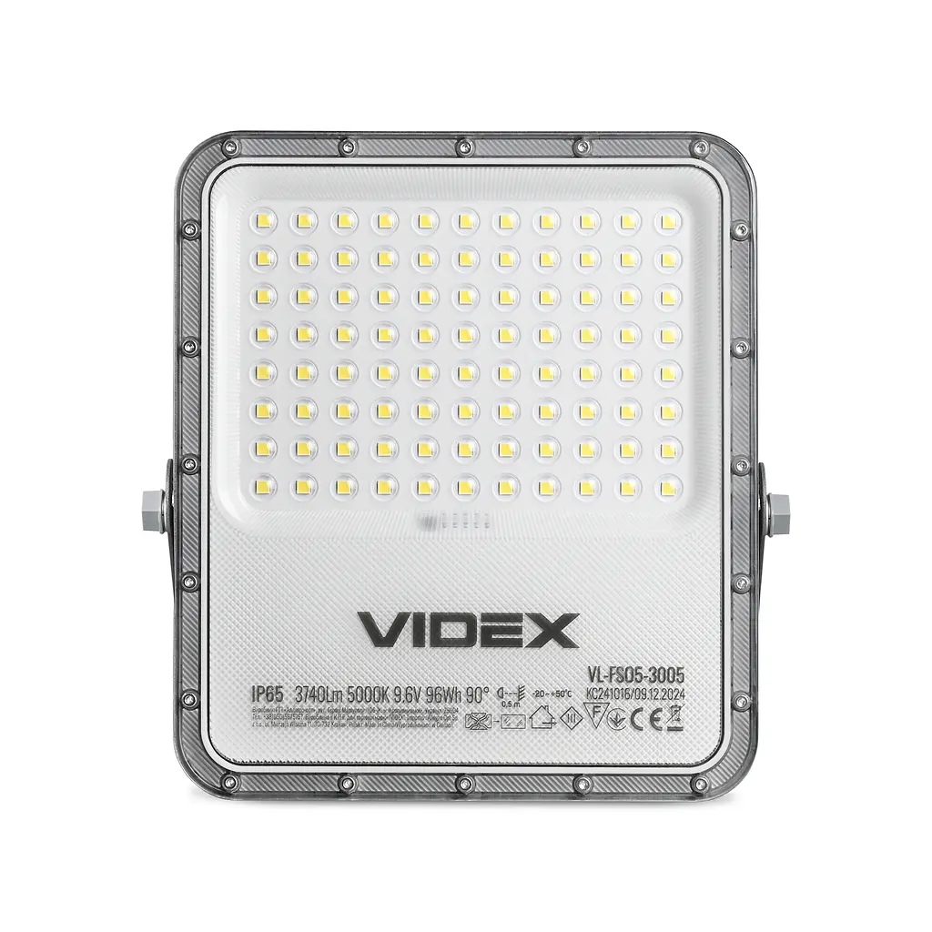 LED прожектор автономний Videx VL-FSO5-3005, 3740Lm 5000K (28445-000) - фото 4