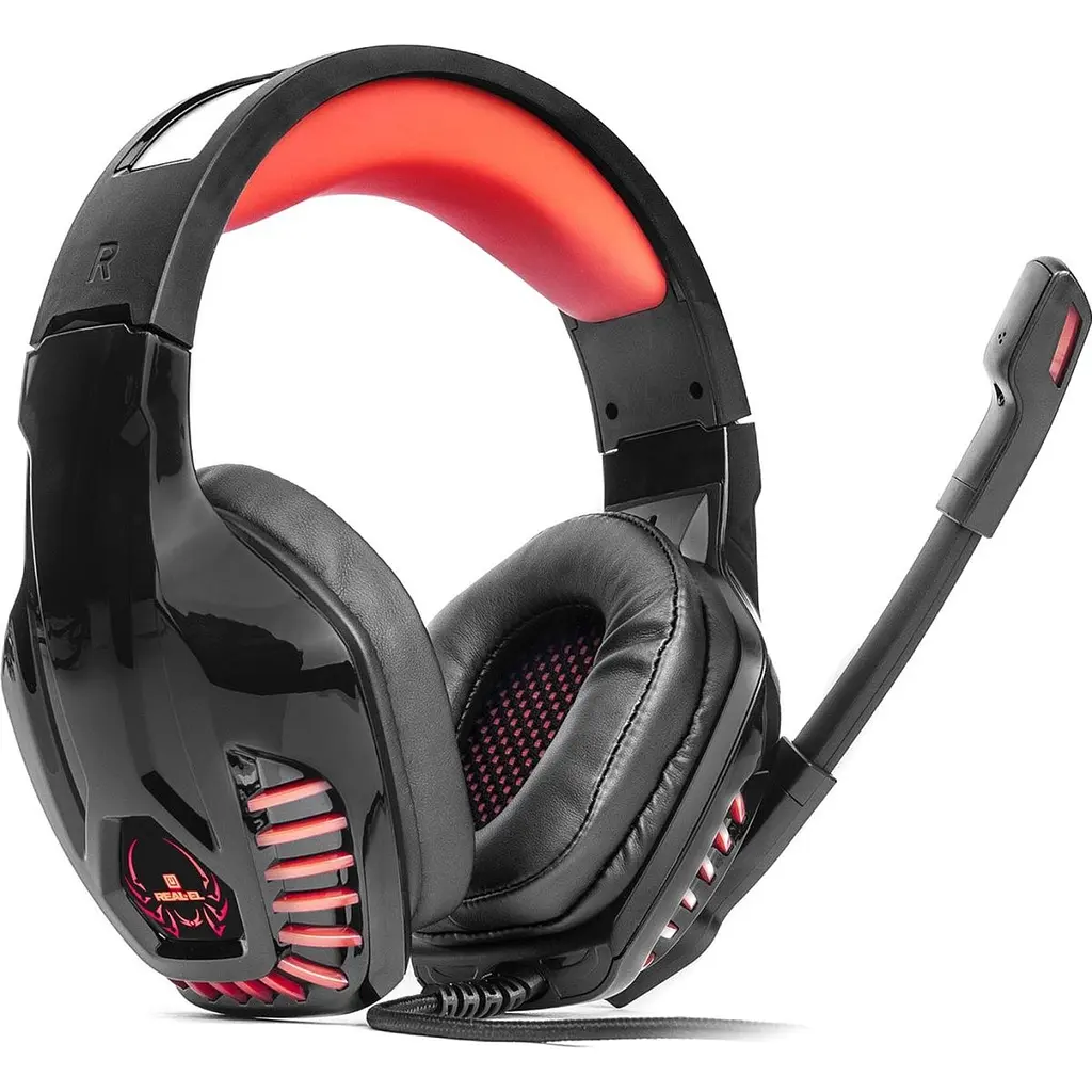 Ігрові навушники REAL-EL GDX-7650 Black/Red (EL124100043) [112560] - фото 3