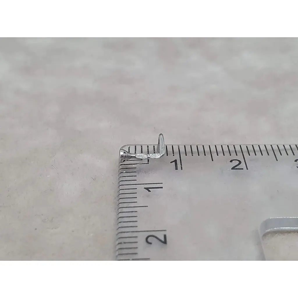 Серебряная серьга-пирсинг Астор в нос с фианитом. 818-2524Р - фото 5