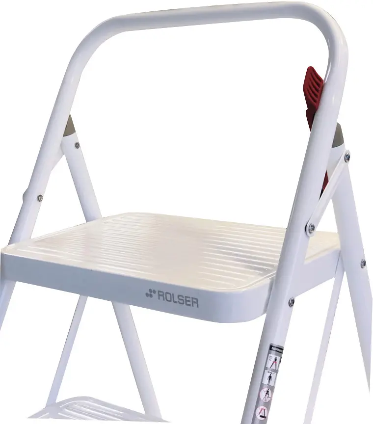 Драбина Rolser Taburete M/10 UNE 2 щаблі Blanco (MET003-1024) - фото 6