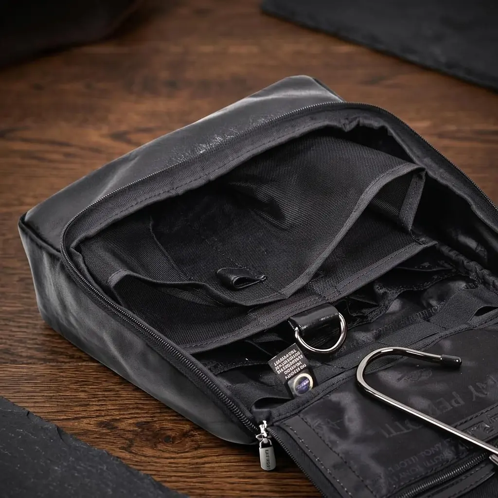 Чоловіча косметичка Tony Perotti Italico 8220 nero (90568) Чорна - фото 5