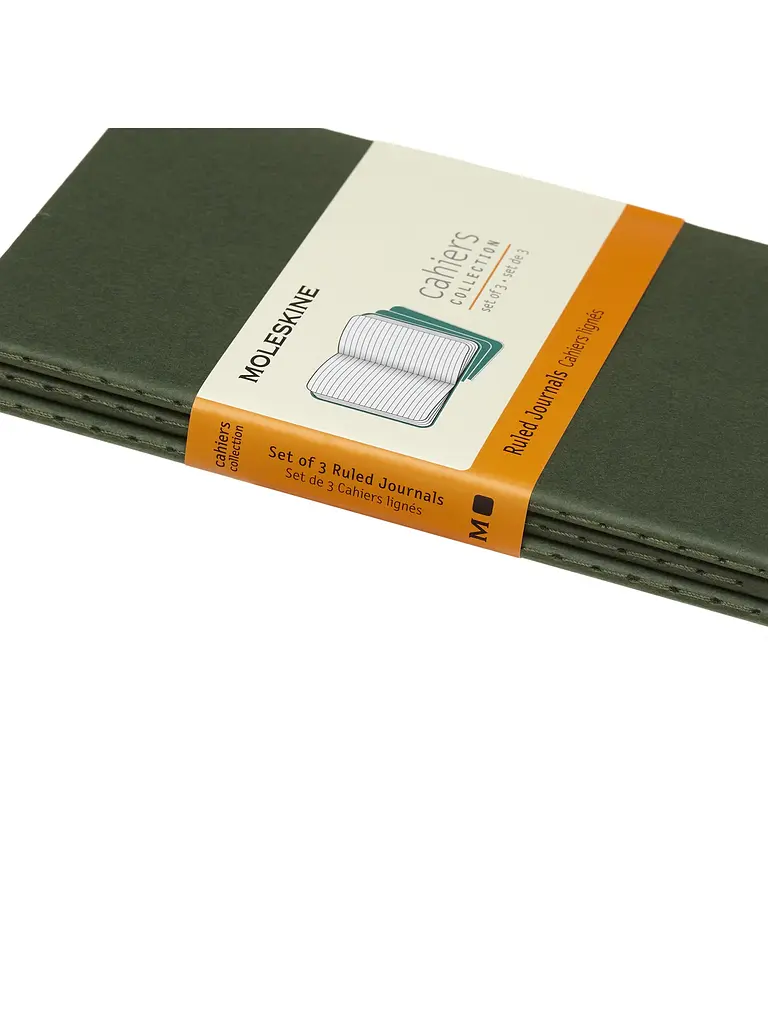 Записник Moleskine Cahier кишеньковий, Лінійка Зелений (CH011K15) - фото 5