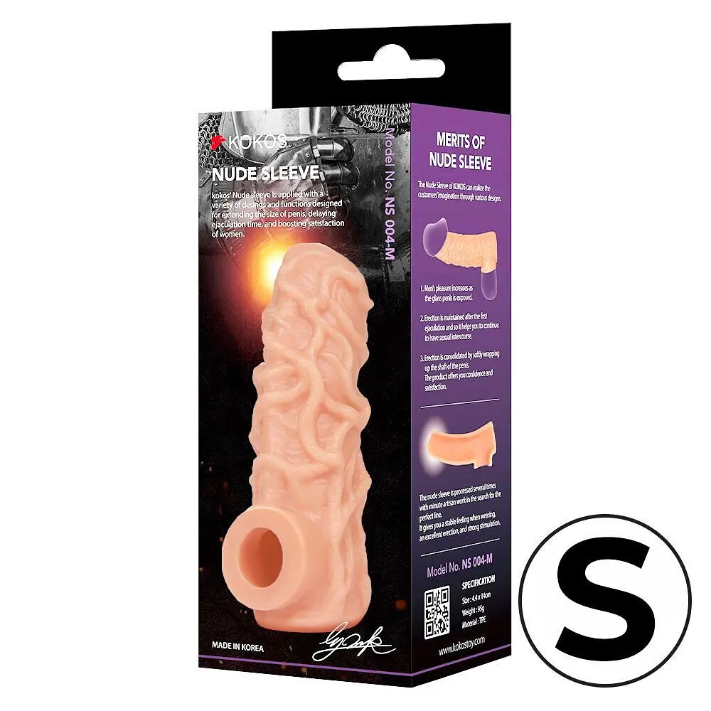 Насадка на член Kokos Nude Sleeve NS 004, S - фото 6