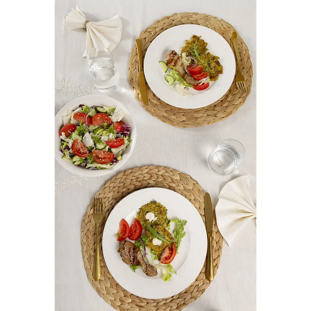 Набор фарфоровых обеденных тарелок Krauff из коллекции Лизы Глинской 27 см 4 шт. (21-316-007) - фото 7