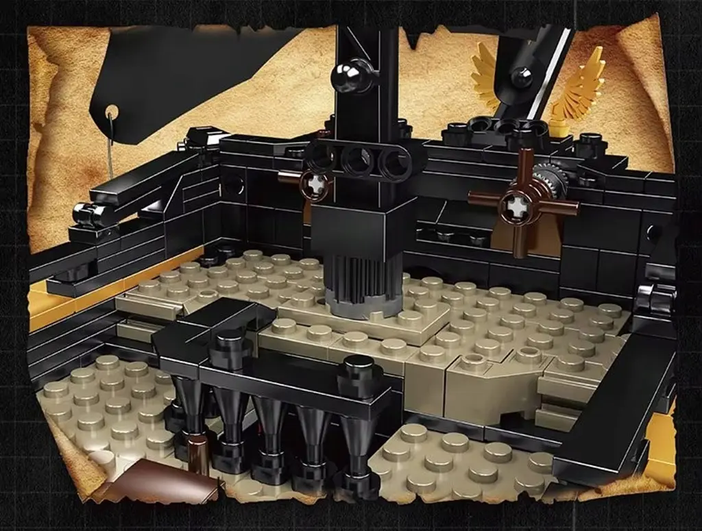 Конструктор "Піратський корабель" 3180 елементів чорний Mould King - фото 6