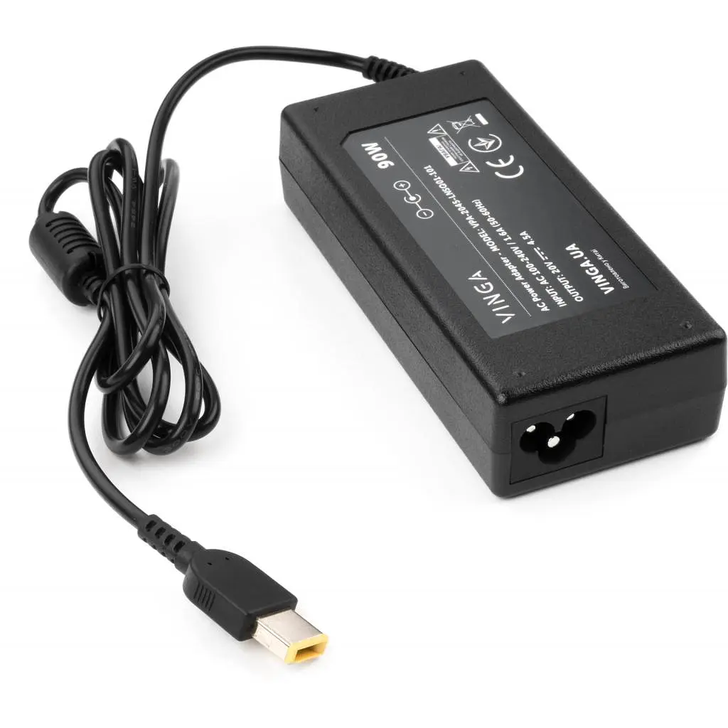 Блок живлення до ноутбуку Vinga Lenovo 90W 20V 4.5A square (VPA-2045-LNSQ01-101) - фото 2