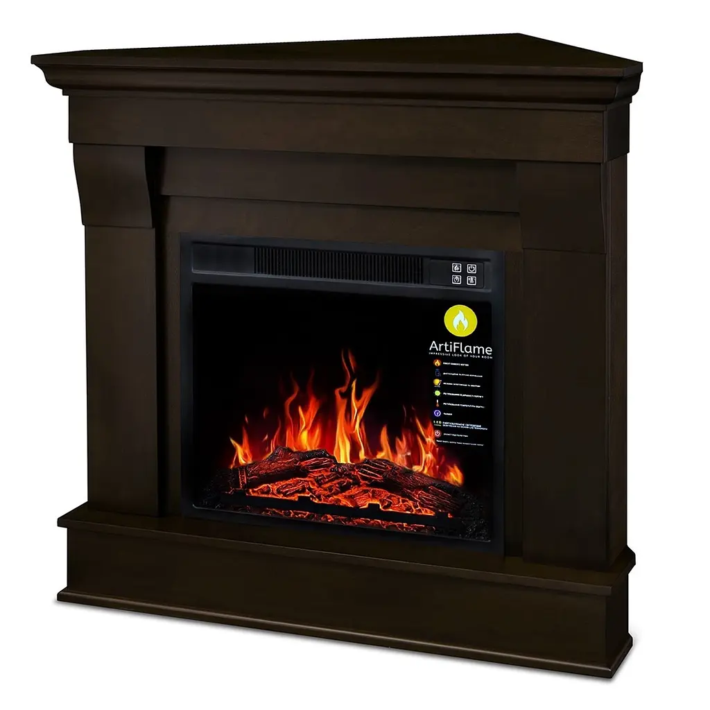 Камінокомплект кутовий ArtiFlame ALBION CORNER AF23S ВЕНГЕ (зі звуком)