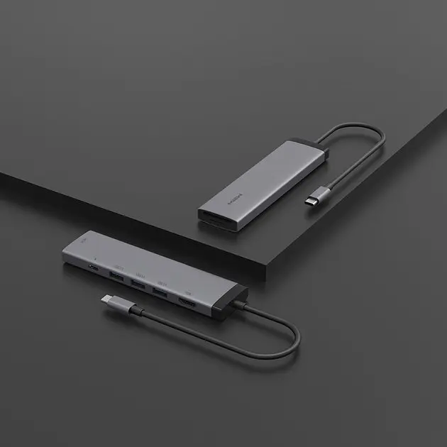 USB-хаб MiiiW HDXiaomi/USB-C PD/USB-A3.0x3/TF/SD MWCMA01 - фото 3