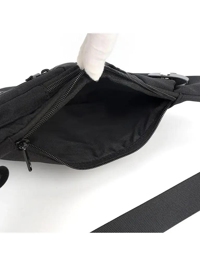 Сумка-слінг 35 x 20 x 5 см Weatro Чорна ssch-kit-0038 (ssch-kit-0038) - фото 4