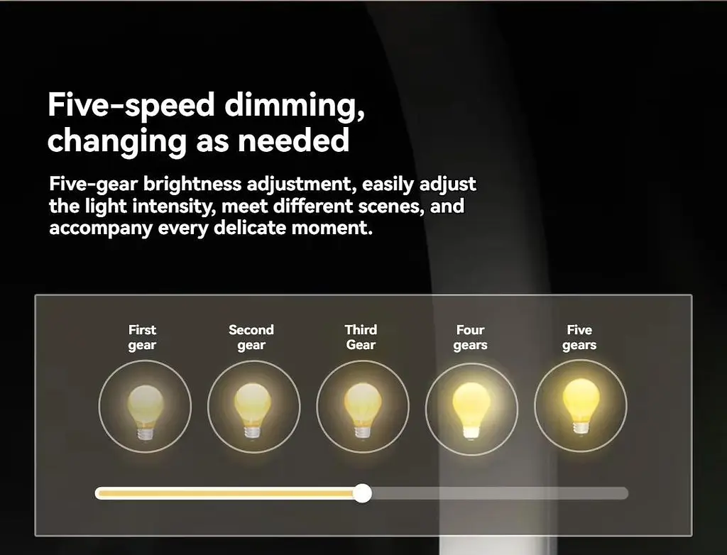 USB LED лампа CUKTECH (ZMI) LED 2 AL003 для ноутбука Power Bank портативна світлодіодна 5 режимів гнучка Black - фото 7