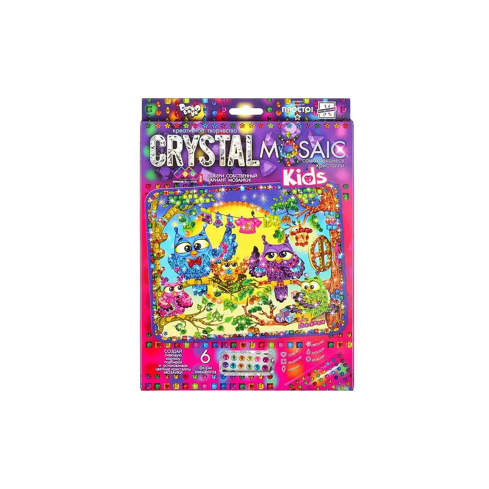 Набор креативной творчества Crystal Mosaic Kids, Danko Toys - фото 10
