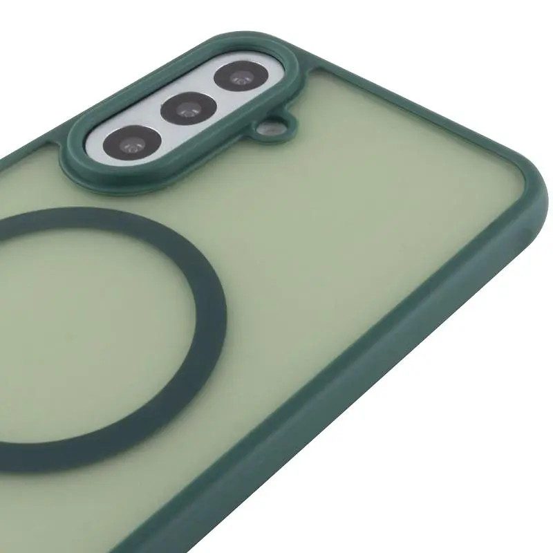 Чохол TPU Bloom with MagSafe для Samsung Galaxy S25 FE Green - фото 4