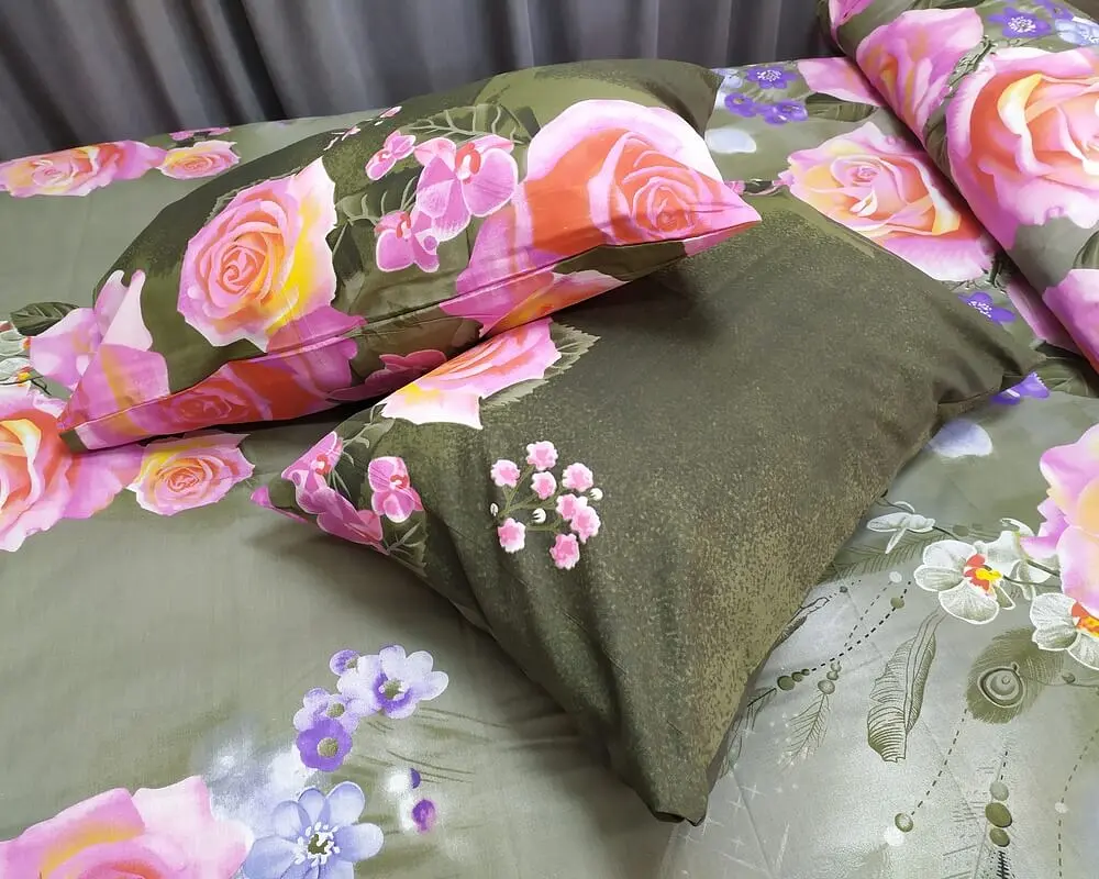 Постільна білизна LARA бязь d11232e євро - фото 6