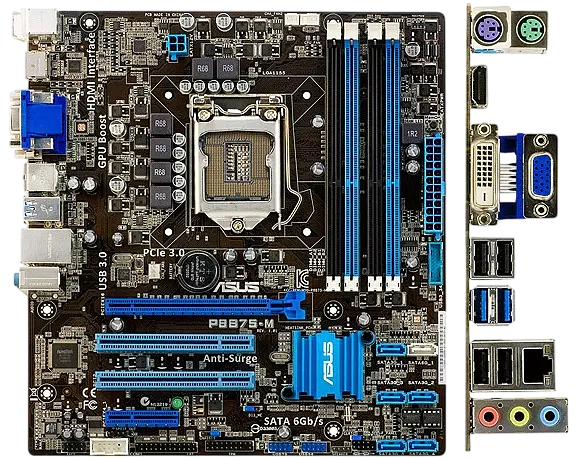 Материнська плата Asus P8B75-M LGA 1155 (P8B75-M) Б/В - фото 2