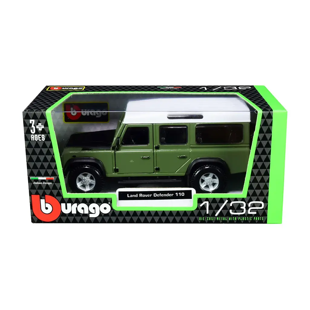 Автомодель - LAND ROVER DEFENDER 110 (асорті білий, помаранчевий металік 1:32) - фото 2