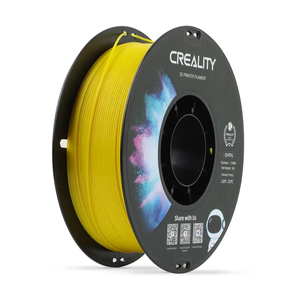 Пластик для 3D-принтера Creality PETG 1.75мм, yellow, 1кг (3301030033)