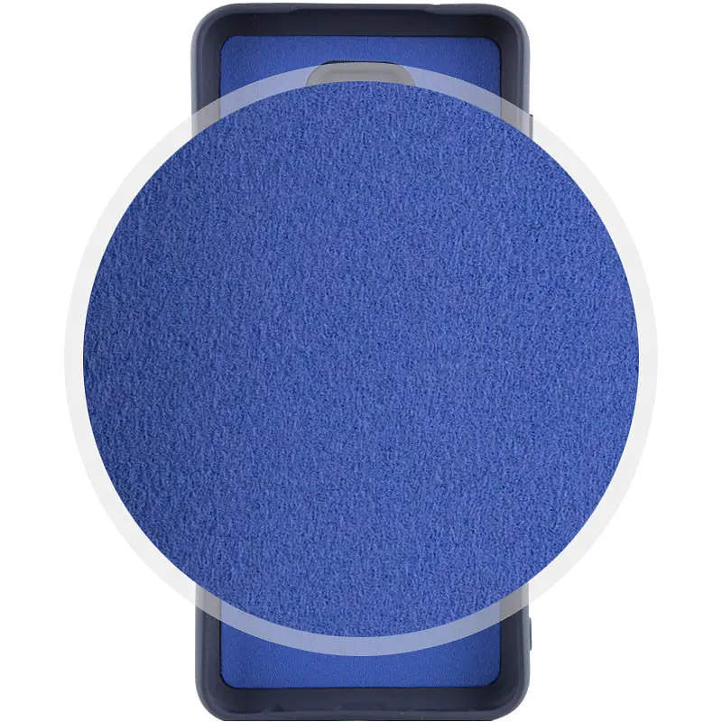 Чохол Lakshmi Silicone Cover Full Camera (AAA) with Logo для Xiaomi Redmi Note 9 / Redmi 10X Темно-синій / Midnight blue - фото 2