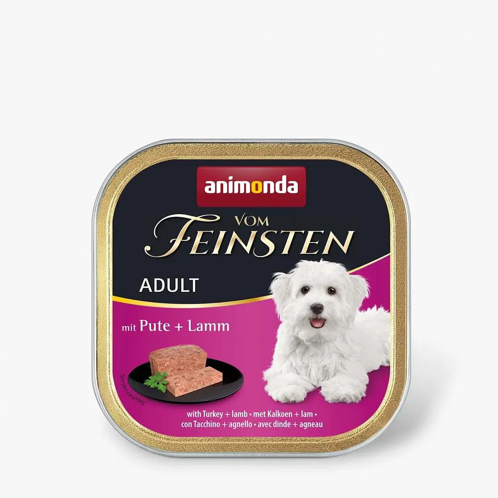 Вологий корм для собак Animonda Vom Feinsten Adult with Turkey + Lamb з індичкою та ягнятком 150 г (арт.AM-82611)