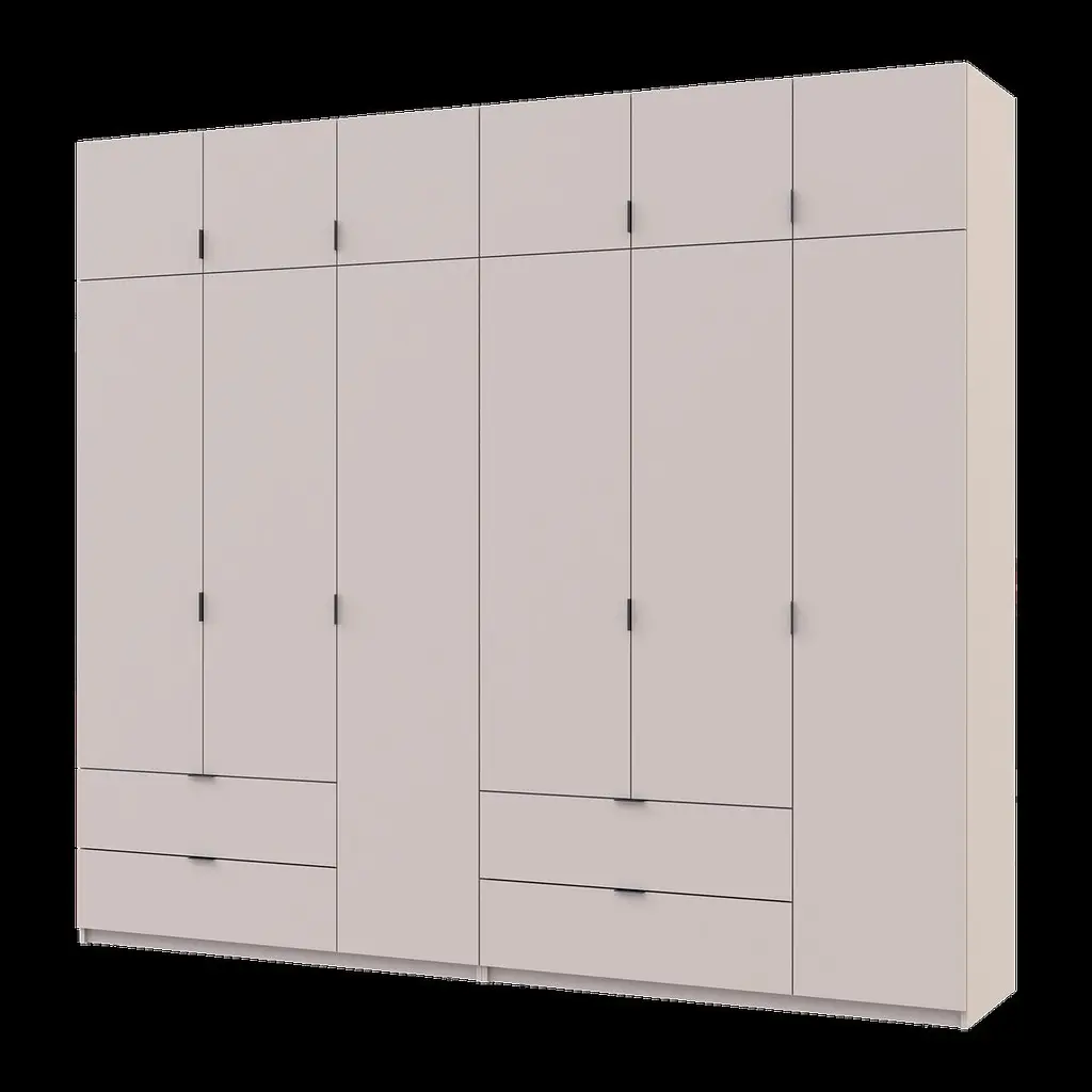 Розпашна Шафа для одягу Doros Лукас Кашемір 3+3 ДСП 270х50х240 (42005116)