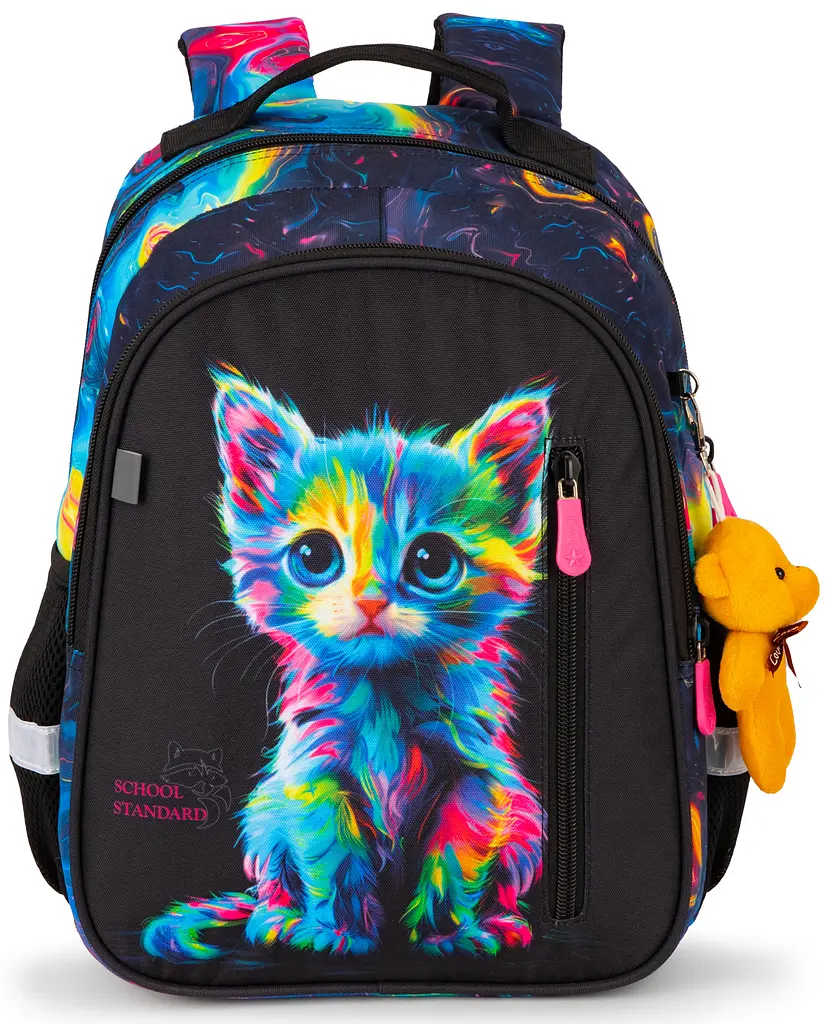 Школьный рюкзак с ортопедической спинкой School Standard для девочки 375 гр 17 литров Разноцветный - фото 2