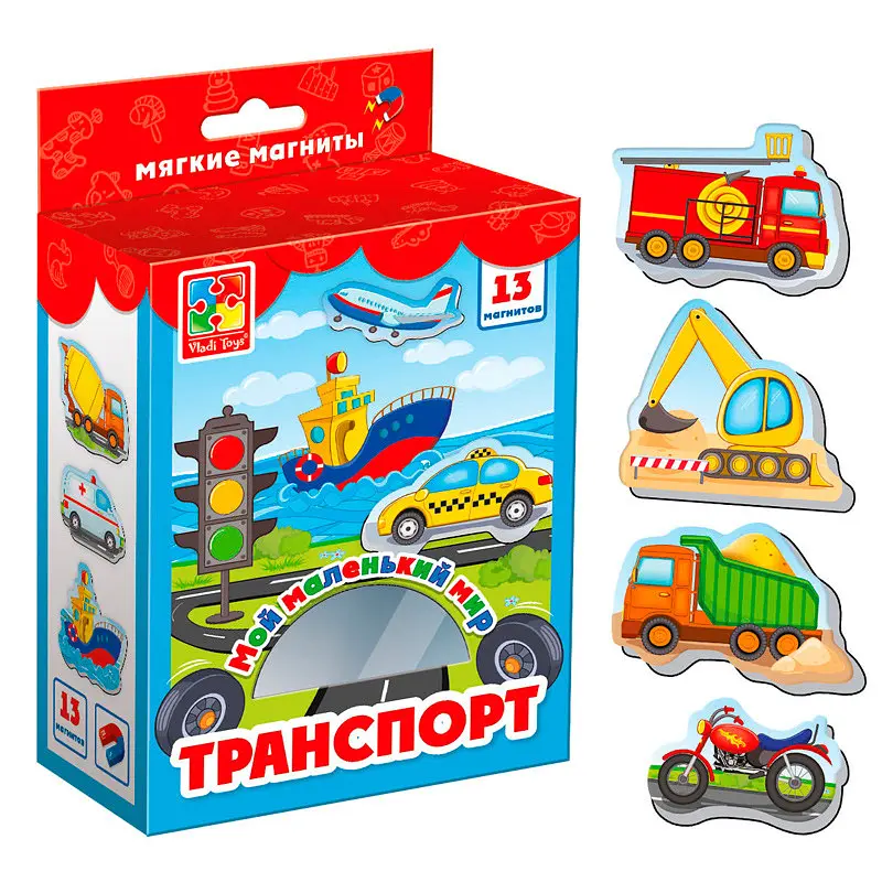 Гра Vladi Toys Мій маленький світ на магнітах Транспорт (Укр) (VT3106-12)