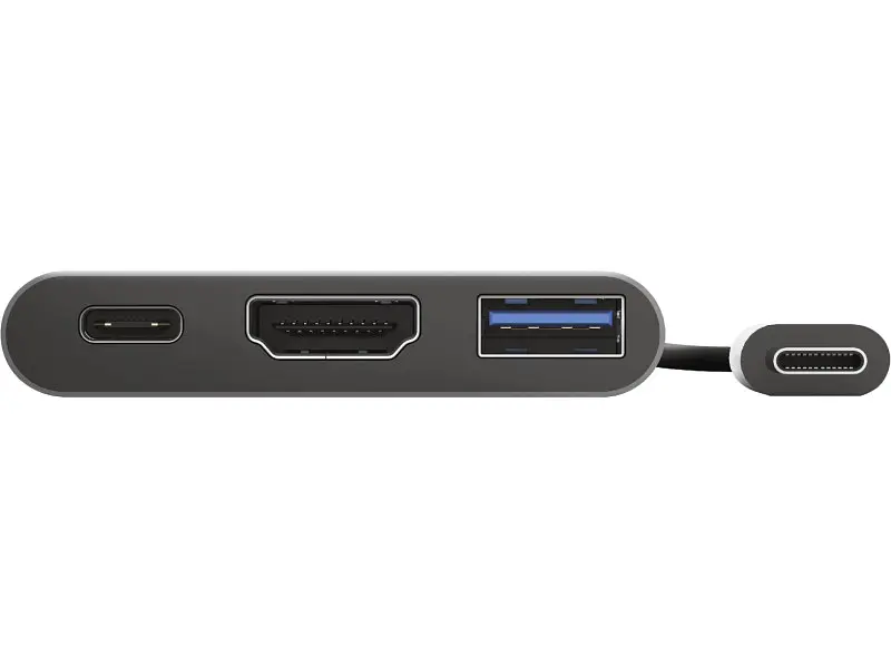 Док-станція для ноутбука Trust Dalyx 3-in-1 Multiport USB-C Adapter ALUMINIUM (23772) - фото 4