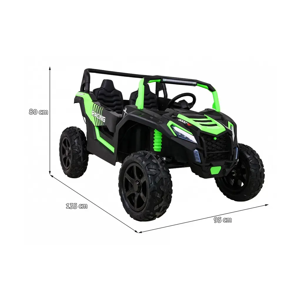 Электромобиль Ramiz Buggy ATV Strong Racing Audio LED 24 В, белый (PA.A032-STRONG.BIA) - фото 2