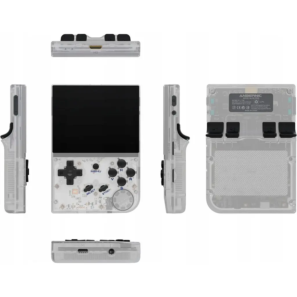 Ретро игровая приставка Anbernic RG35XX 64GB Transparent White [102902] - фото 7